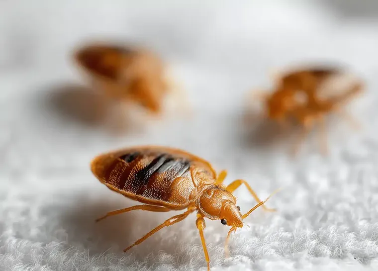 Bed bugs on fabric